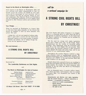 (CIVIL RIGHTS.) Call for a National Campaign for a Strong Civil Rights Bill by Christmas!